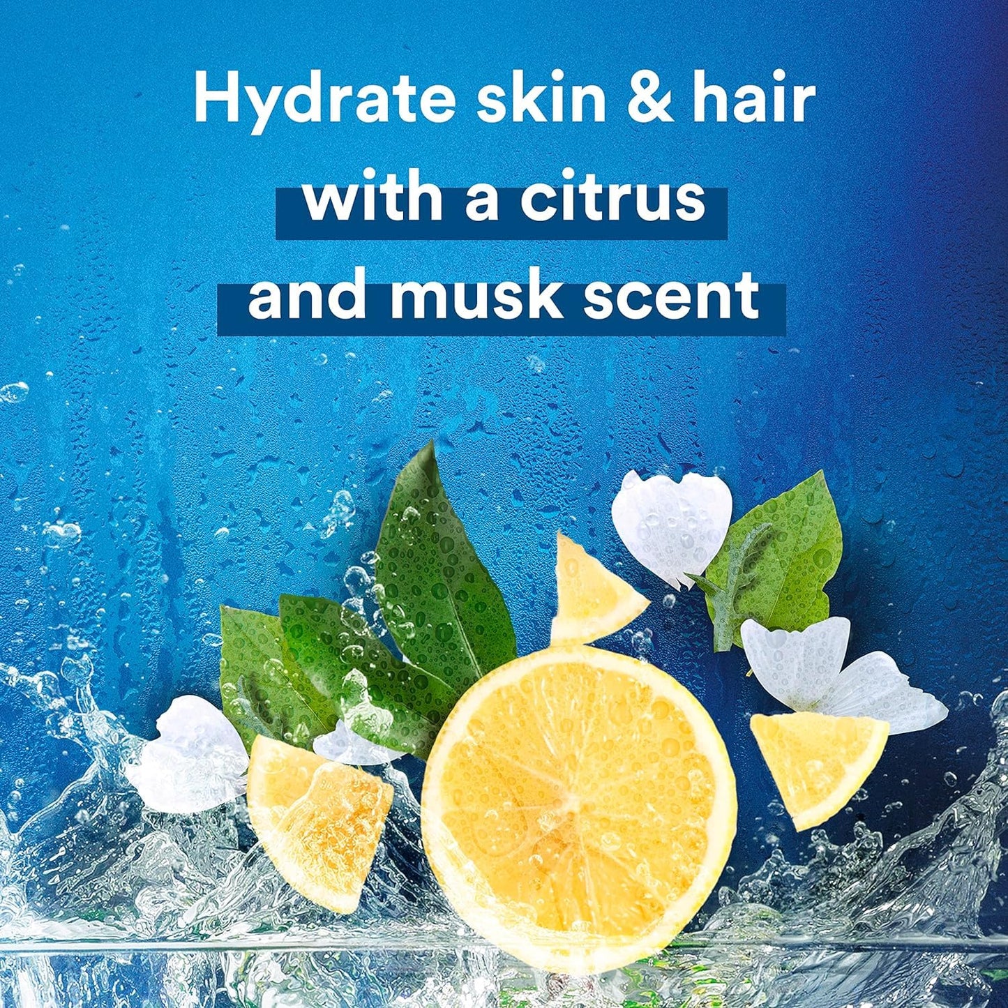 Suave Men 3-in-1 Moisturizing Body, Face & Hair Wash - Hydrating Citrus & Musk Scent, 18 Oz (Pack of 6)