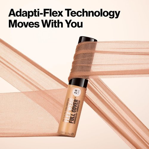 Revlon ColorStay Flex Wear Concealer - Full Coverage, Non-Creasing, Infused with Hyaluronic Acid | 010 Vanilla, 0.34 Fl Oz