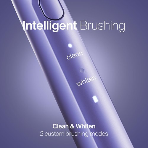 Aquasonic Rechargeable Toothbrush - ADA-Approved with Magnetic Holder & Slim Travel Case | 2 Modes & Smart Timers | Gentle Micro-Vibrations (Lilac)