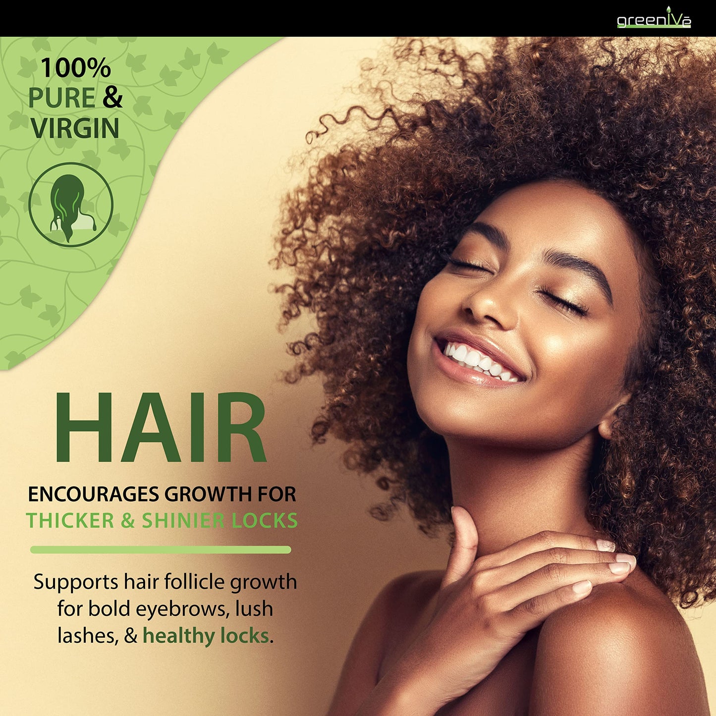 GreenIVe Jamaican Black Castor Oil JBCO Organically Grown 100% Pure Great For Hair and Topical Uses (16 Ounce)