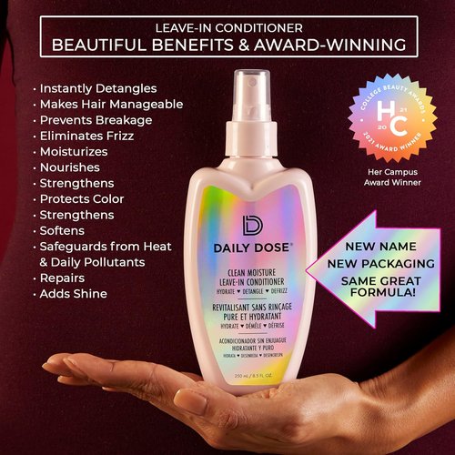 DAILY DOSE Moisture Duo - Leave-In Conditioner & Deep Conditioning Hair Mask | Hydrates & Restores Dry, Color-Treated Hair