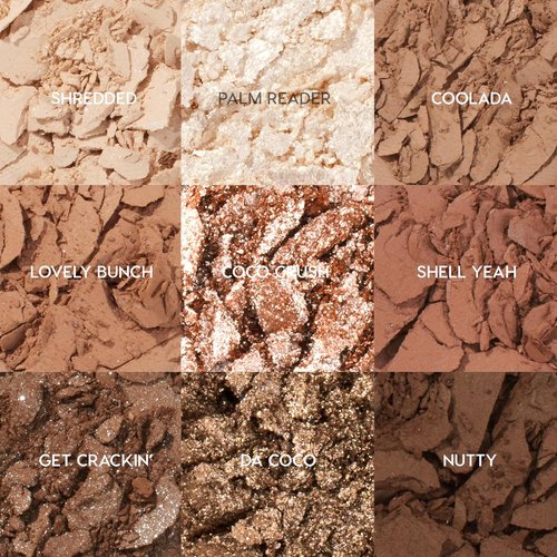 ColourPop Going Coconuts Eyeshadow Palette - High-Pigment Cool-Toned Neutrals with Silky Finishes (0.3 oz)