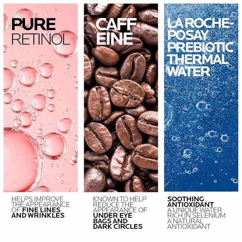 La Roche-Posay Redermic R Retinol Eye Cream - Anti-Aging Formula for Wrinkles & Dark Circles | 0.5 Fl Oz