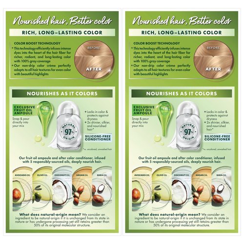 Garnier Nutrisse Ultra Crème Hair Color, Permanent Hair Dye with 100% Gray Coverage, Vegan & Cruelty-Free, 90 Light Natural Blonde (Macadamia), 2 Count
