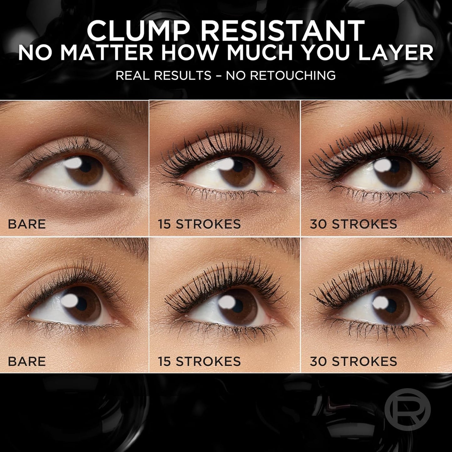 L'Oreal Paris Paradise Mascara - Volumizing & Lengthening, Clump Resistant, Washable Blackest Black, 0.33 Fl Oz