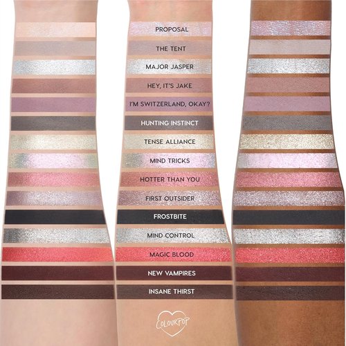 ColourPop Twilight Saga Eclipse Eyeshadow Palette - Limited Edition 15 Shades of High-Pigment Matte, Metallic & Glitter (0.63 oz)