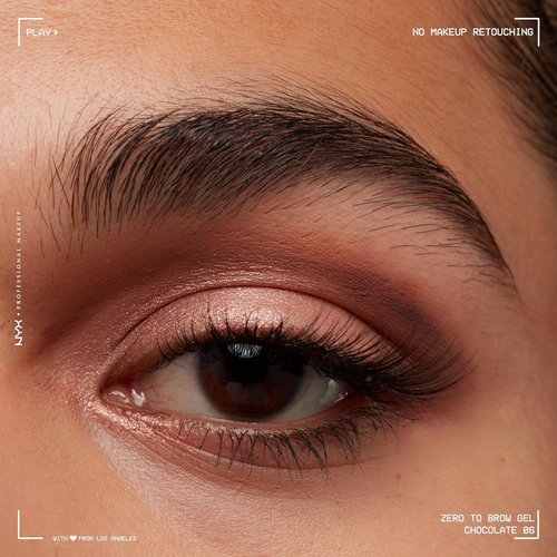 NYX PROFESSIONAL MAKEUP Zero To Brow Eyebrow Gel - Longwear Formula in Chocolate Shade
