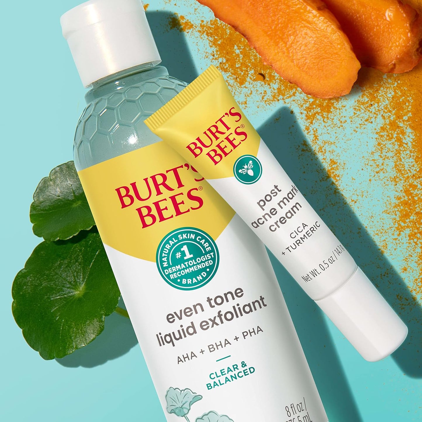 Burt's Bees Dark Spot Correcting Cream - Gentle Post Acne Treatment with Turmeric, 0.5 Oz.