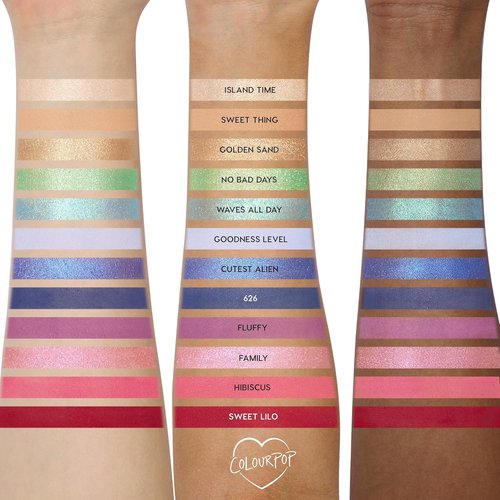 ColourPop Beach Dreamin’ Eyeshadow Palette - Limited Edition 12 Shades of Matte, Metallic & Glitter | High-Pigment Eye Makeup (0.48 oz)
