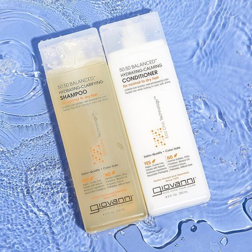 Giovanni Hair Care 50/50 Balanced Hydrating Shampoo - Moisturizing & Clarifying, 8.5 Fl Oz
