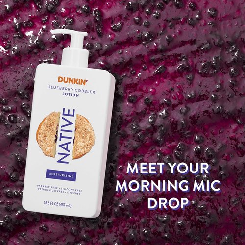 Native Body Lotion - Dunkin Blueberry Cobbler Moisturizer for Dry Skin | Plant-Based, 16.5 oz
