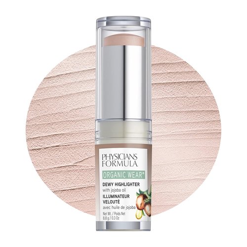 Physicians Formula Organic Wear Dewy Highlighter Stick - All-Natural Cream to Powder Makeup, Dew Frost