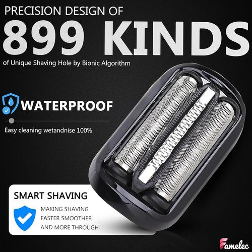 Braun 53B Replacement Head - Electric Shaver Foil & Cutter for Series 5/6 - 2 Pack