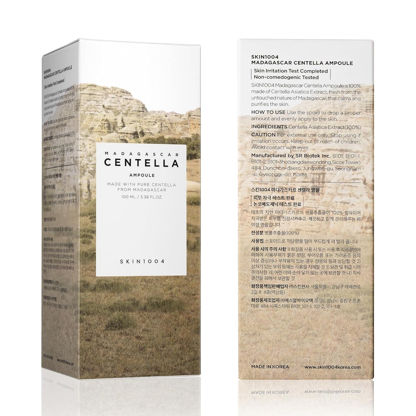 SKIN1004 Madagascar Centella Ampoule - Hydrating Korean Face Serum with Centella Asiatica | 3.38 fl. oz / 100 ml