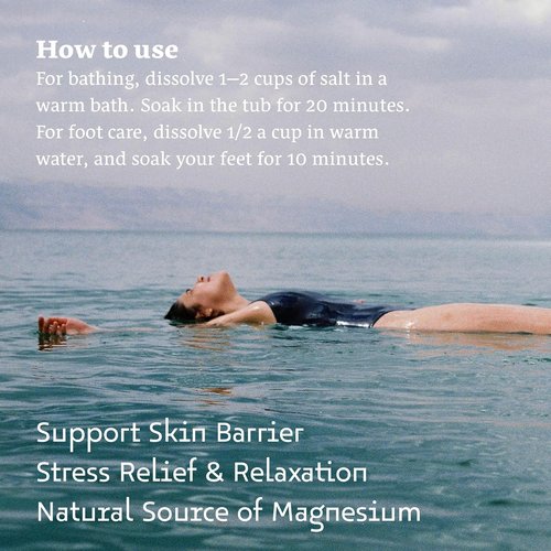 Dead Sea Magnesium Flake Bath Soak - 100% Pure Magnesium Chloride with Lavender Oil | 8.82 oz Pouch
