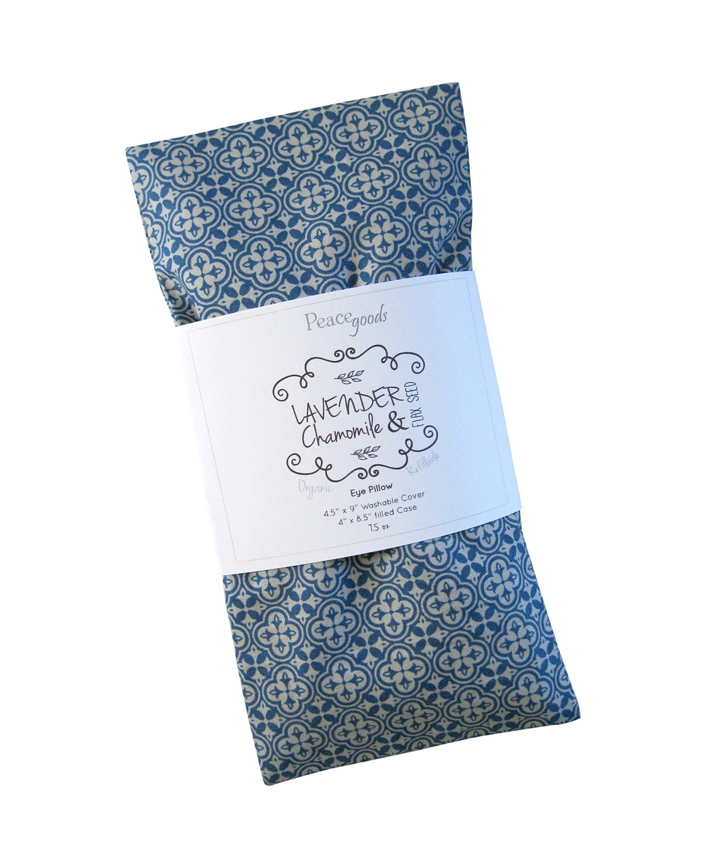 Peacegoods Eye Pillow Gift Pack - Washable Cover refillable case - Lavender Flax Chamomile Weighted - microwavable Yoga Headache Relief - Soft Cotton - Purple red