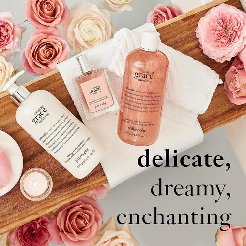 Philosophy Amazing Grace Ballet Rose Body Emulsion - Nourishing Moisturizer, 8 Oz