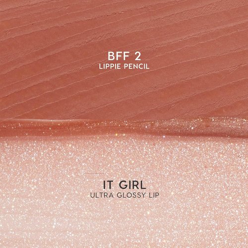 ColourPop Best Besties Lip Pencil & Gloss Duo - Shimmery Nude Lip Combo for Definition & Shine | BFF 2 & It Girl (2 Count)