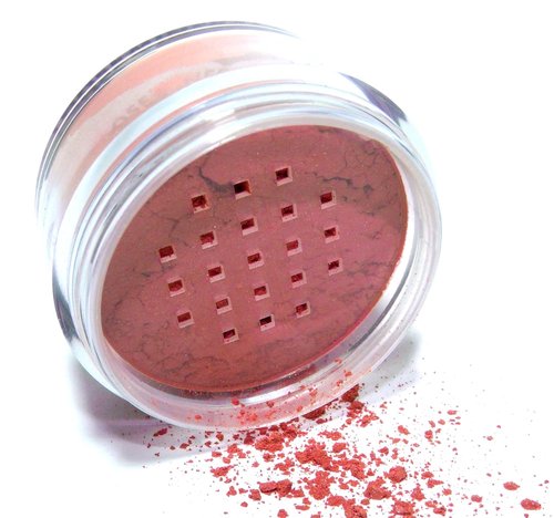 Pure Ziva Loose Mineral Highlighter Blush Powder - Deep Coral Pink Shade, Matte Finish, 7g, Talc & Paraben Free