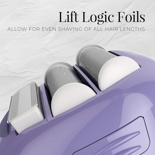 Remington Smooth & Silky Electric Shaver - 4-Blade Foil Shaver & Bikini Trimmer with Almond Oil Strip | Wet/Dry Use