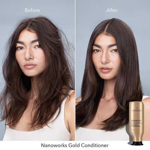 Pureology Nanoworks Gold Conditioner - Restores & Strengthens Very Dry, Color-Treated Hair | Sulfate-Free & Vegan
