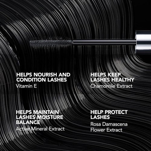 BUXOM Lash Volumizing Mascara - Up to 3X Volume & Lengthening Formula | Cruelty-Free, Black