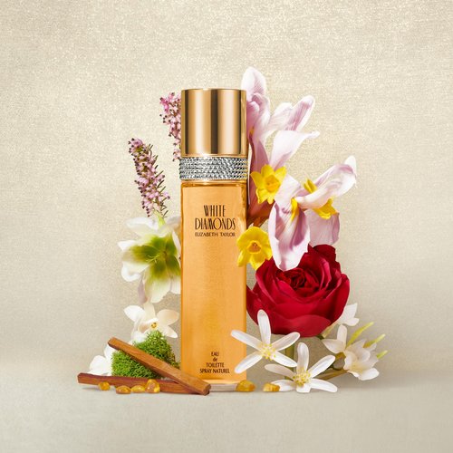 Elizabeth Taylor White Diamonds Women's Perfume, Long-Lasting Floral Fragrance for Her, Eau de Toilette EDT Spray, 1.7 fl oz