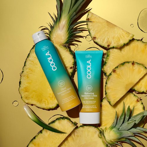 COOLA Organic Sunscreen SPF 30 - Vegan & Gluten-Free Sunblock Spray for Daily Skin Protection | Piña Colada Scent