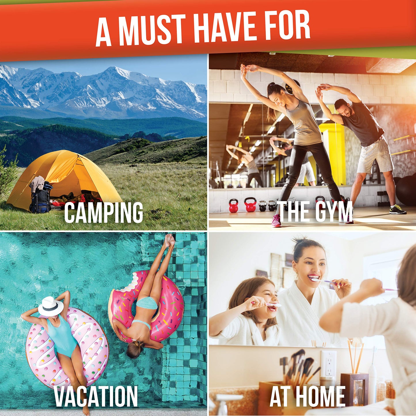 D&D Hanging Travel Toiletry Bag for Men and Women – Cosmetics, Makeup and Toiletries Organizer Kit with 10 Compartments, YKK Zippers, XXL Metal Swivel Hook, Water-Resistant Nylon