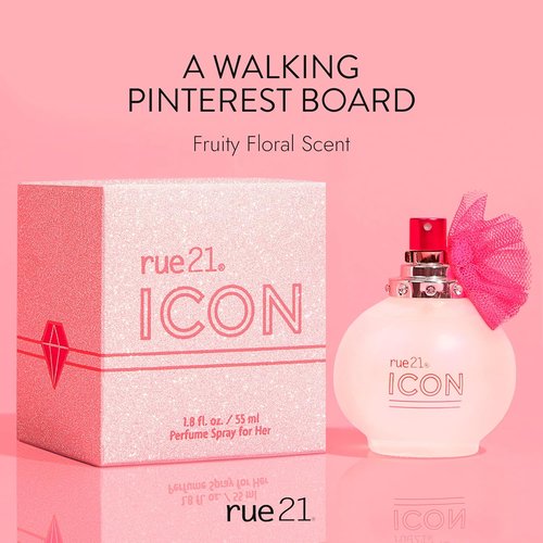 Rue 21 Icon Eau De Parfum Women's Perfume Spray - Long-Lasting Fragrance | 1.7 fl oz (50 ml)