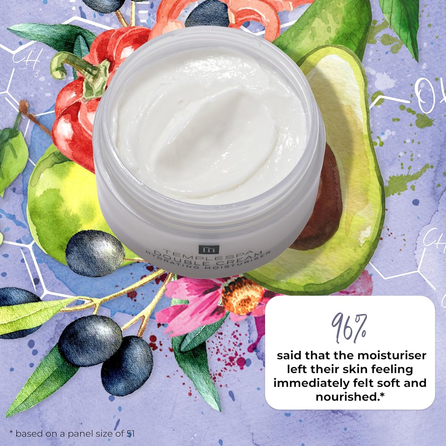 TEMPLESPA Double Cream - Hydrating Day & Night Moisturizer for Dry Skin | Nourishing & Rich, 1.6 fl. oz.