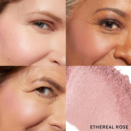 Laura Geller New York Baked Blush-N-Brighten Marbleized Blush - Ethereal Rose - Buildable Natural Finish