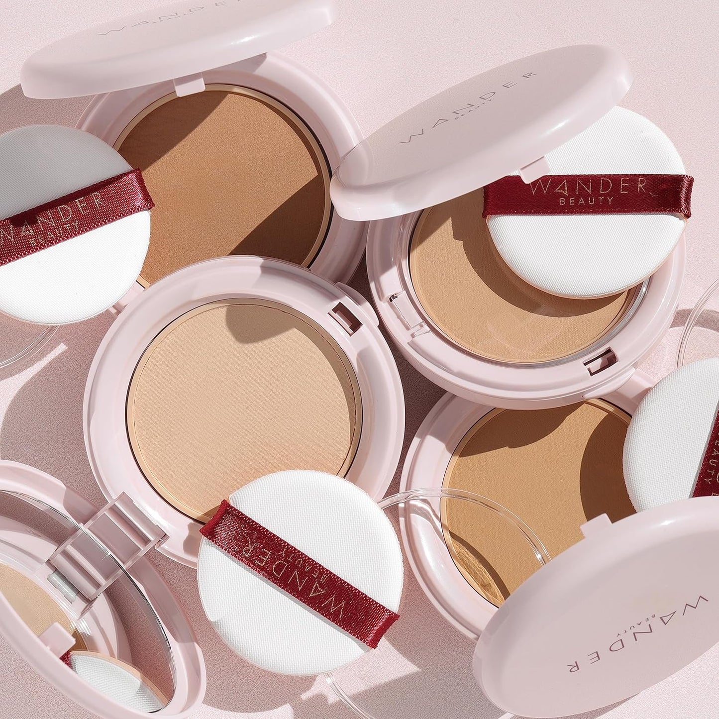 Wander Beauty Wanderlust Powder Foundation - Fair Light with Warm Peach Undertones, 0.31 Ounce