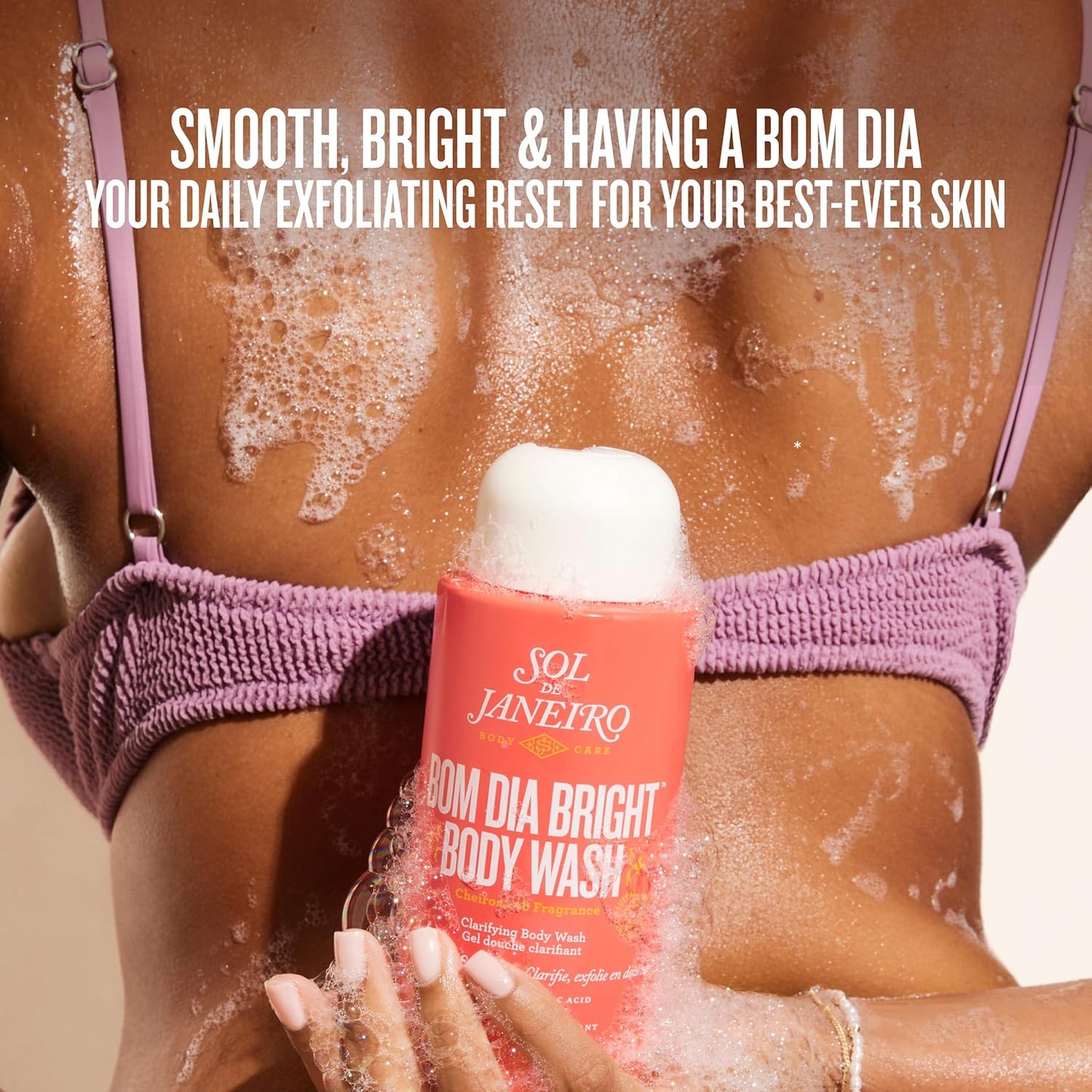 Sol de Janeiro Bom Dia Body Wash - Brightening AHA & BHA Formula for Radiant Skin