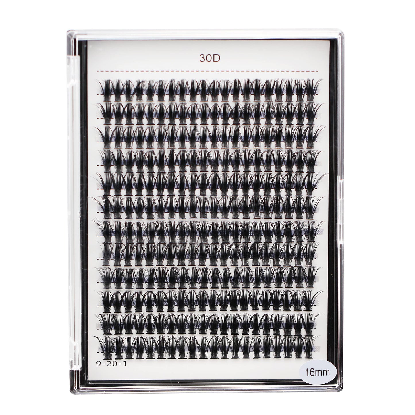 Bodermincer 10D/20D/30D/40D/50D/60D/80D 240 Clusters Lashes C/D Curl 10-12-14-16mm MIX/14-16-18-20mm MIX Fluffy Single Cluster False Lashes Premade Volume Fans (30D-10MM, D Curl)