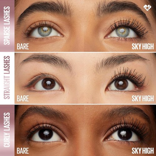 Maybelline Lash Sensational Sky High Mascara - Volumizing & Lengthening Formula in Burgundy Haze, 1 Count