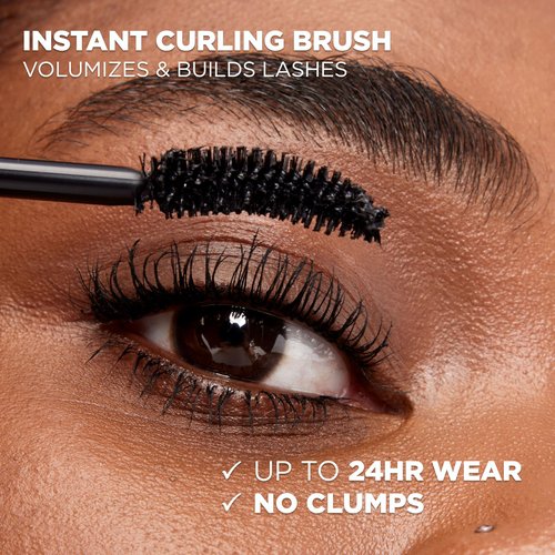 L'Oreal Paris Makeup Voluminous Original Curved Brush Mascara, Black, 0.28 Fl Oz