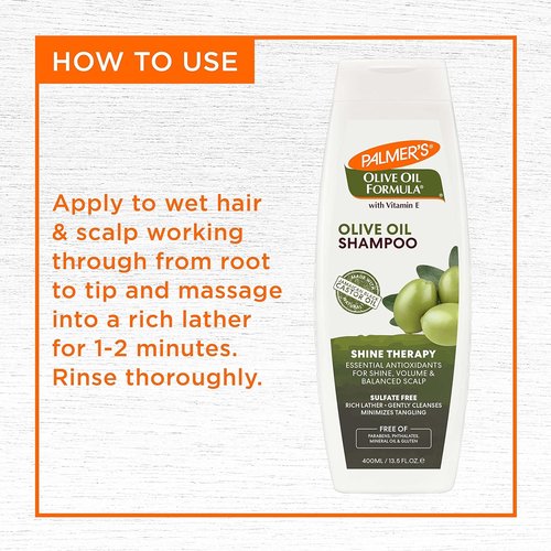 Palmer's Olive Oil Formula Shine Therapy Shampoo - Nourishing Formula | 13.5 Ounce (Pack of 2)