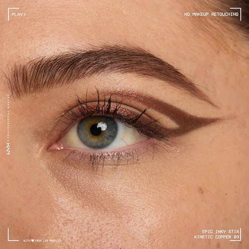 NYX Professional Makeup Epic Inky Stix Eyeliner - Waterproof Cream Gel Formula, 24HR Wear | 03 Kinetic Copper
