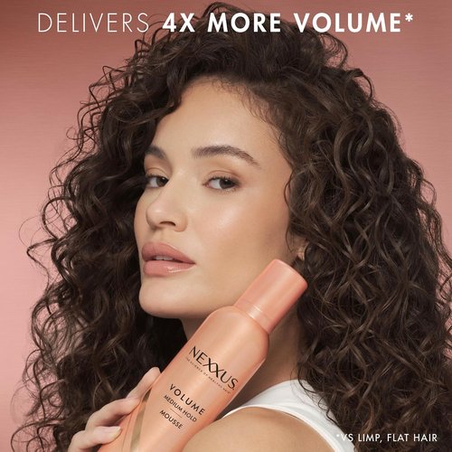 Nexxus Styling Hair Mousse - Volume Boosting Medium Hold with STYLEPROTECT Technology | 10.6 oz