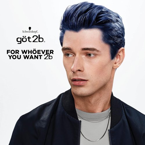 Got2B Metallics Permanent Hair Color - M66 Blue Charcoal | Vibrant Long-Lasting Color
