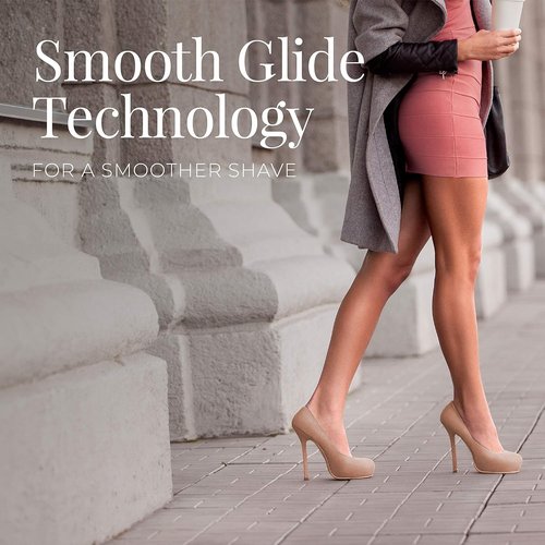 Remington Smooth & Silky Electric Shaver - 4-Blade Foil Shaver & Bikini Trimmer with Almond Oil Strip | Wet/Dry Use