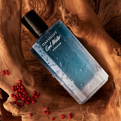 Davidoff Cool Water Parfum - Woody Men's Cologne with Pink Pepper, Vetiver & Sandalwood - Long-Lasting Scent