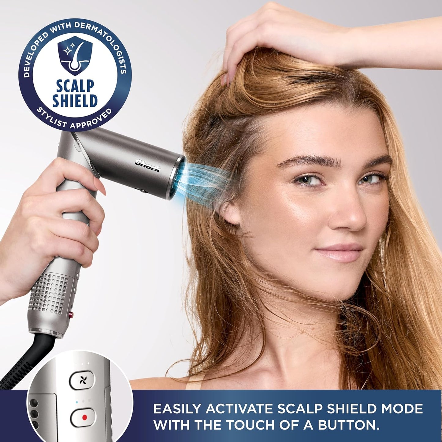 Shark FlexFusion Hair Dryer - Ceramic Air Styler with Auto-Wrap Curlers & Diffuser | HD642