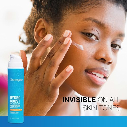 Neutrogena Hydro Boost Face Moisturizer - Hydrating SPF 50, Fragrance-Free, 1.7 fl. oz | Includes Trial Size Cleanser 0.5 fl. oz