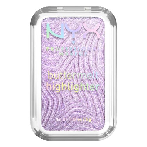 NYX Professional Makeup Buttermelt Highlighter - Long-Lasting Powder Highlighter for High Impact Glow | Holographic Lavender