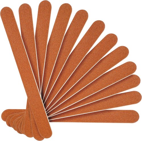 Canvalite Nail File - Large 180 Grit Emery Boards for Natural Nails | 12-Pack Manicure Tool Set