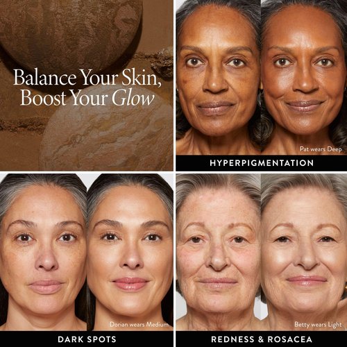 LAURA GELLER NEW YORK Baked Balance-N-Glow Illuminating Foundation - Golden Medium - Buildable Sheer to Light Coverage - Satin Finish