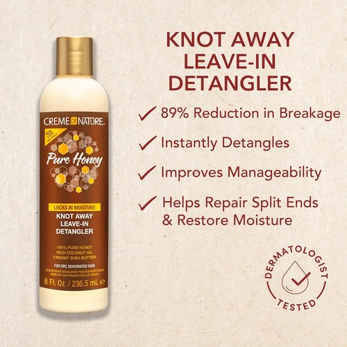 Creme of Nature Pure Honey | Moisturizing Hair Mask for Soft, Hydrated Hair - 12 Oz