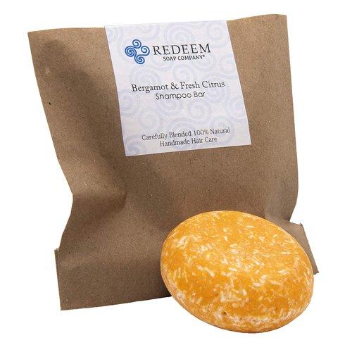 Bergamot & Fresh Citrus Shampoo Bar - Natural, Zero-Waste, Plastic-Free Hair Care for All Hair Types
